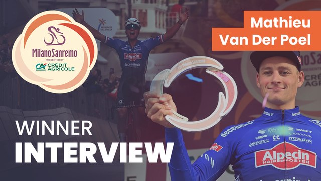 Milano-Sanremo presented by Crédit Agricole 2023 | Mathieu van der Poel Interview