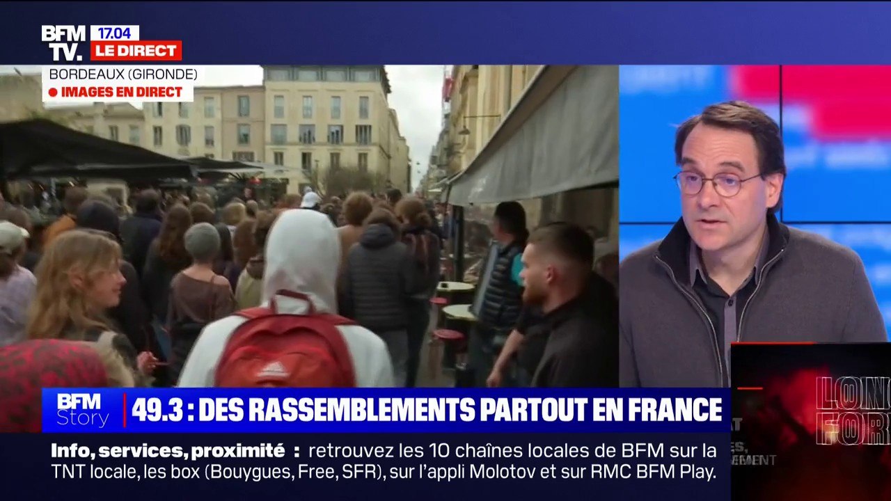 Mobilisation contre la réforme des retraites: "On n'est pas là pour calmer le jeu", affirme le syndicaliste Baptiste Talbot (CGT Fonction publique)