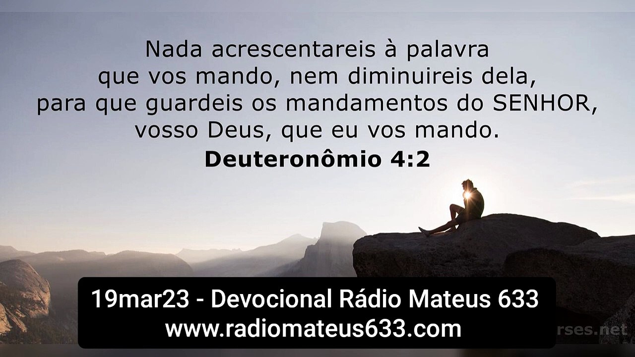 19mar23 - Devocional Rádio Mateus 633