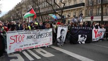 Paris'te polis şiddetine karşı protesto