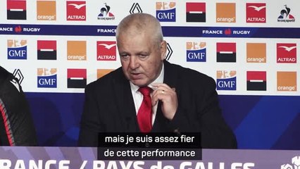 5e j. - Gatland : "Assez fier de cette performance"