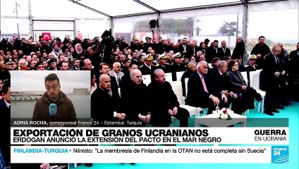 Informe desde Estambul: Turquía y Ucrania anuncian renovación del acuerdo de exportación de grano