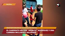 El candidato Héctor “Negrito” Rodríguez y una carrera inclusiva y solidaria
