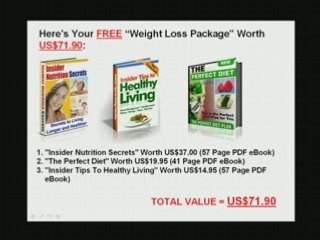 Top Secret Fat Loss Secret - Free Bonus Worth $71.90 Here