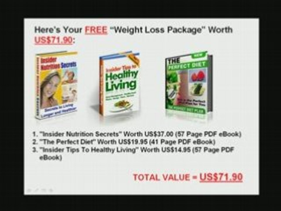 Top Secret Fat Loss Secret - Free Bonus Worth $71.90 Here