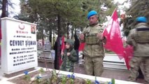 Askerler 18 Mart Şehitleri Anma gününde Malatya Şehitliğini ziyaret etti