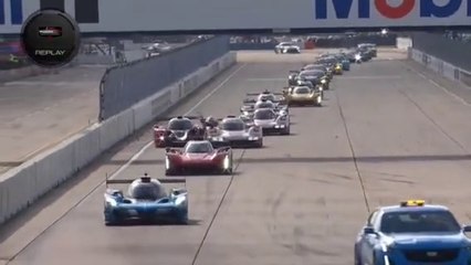 IMSA 2023 12H Sebring Race Insane LMP3 Hit Cameron Under Safety Car