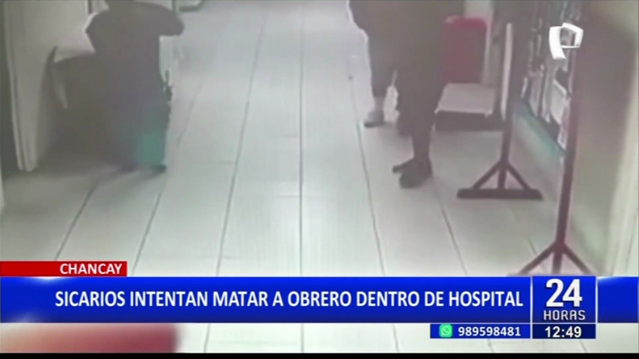 Chancay: sicarios ingresan a hospital para intentar asesinar a un obrero que era atendido