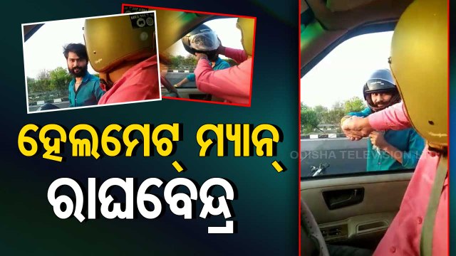 India’s helmet man provides free helmet to bikers