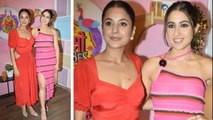 Sara Ali Khan Pink Bodycon Dress Shehnaaz Gill Orange Dress में लगी Hot Full Video। Boldsky