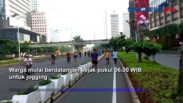 CFD Ditiadakan, Warga Tetap Berolahraga di Jalan Sudirman