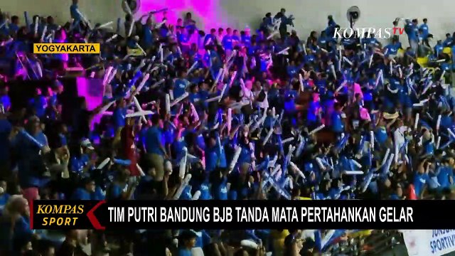 Tim Putri Bandung BJB Tanda Mata Pertahankan Gelar Juara Kompetisi Bola Voli Proliga 2023
