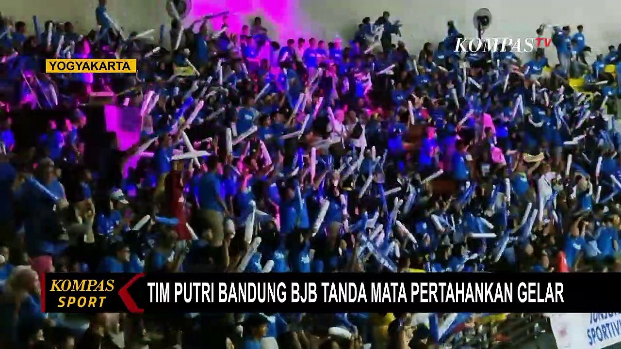Tim Putri Bandung BJB Tanda Mata Pertahankan Gelar Juara Kompetisi Bola Voli Proliga 2023