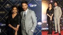 Iconic Gold Awards 2023: Ankita Lokhande Black Shinny Gown में Gorgeous Look Husband के साथ