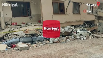 Hatay'da 5 katlı binadan 5 aile sağ çıktı