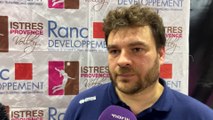 Au micro maritima: Guillaume Condamin après la défaite de Bordeaux Mérignac à Istres Volley
