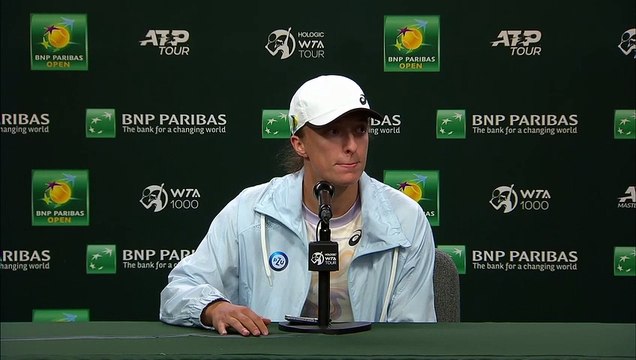 WTA - Indian Wells 2023 - Iga Swiatek : I haven’t played with a lot of injuries. It’s a new situation for me, for sure. Last time I played with an injury, like the only tournament I can remember is like Roland Garros 2019 (smiling)