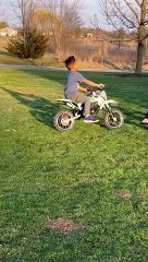 Brother Crashes Dirt Bike into Sister
