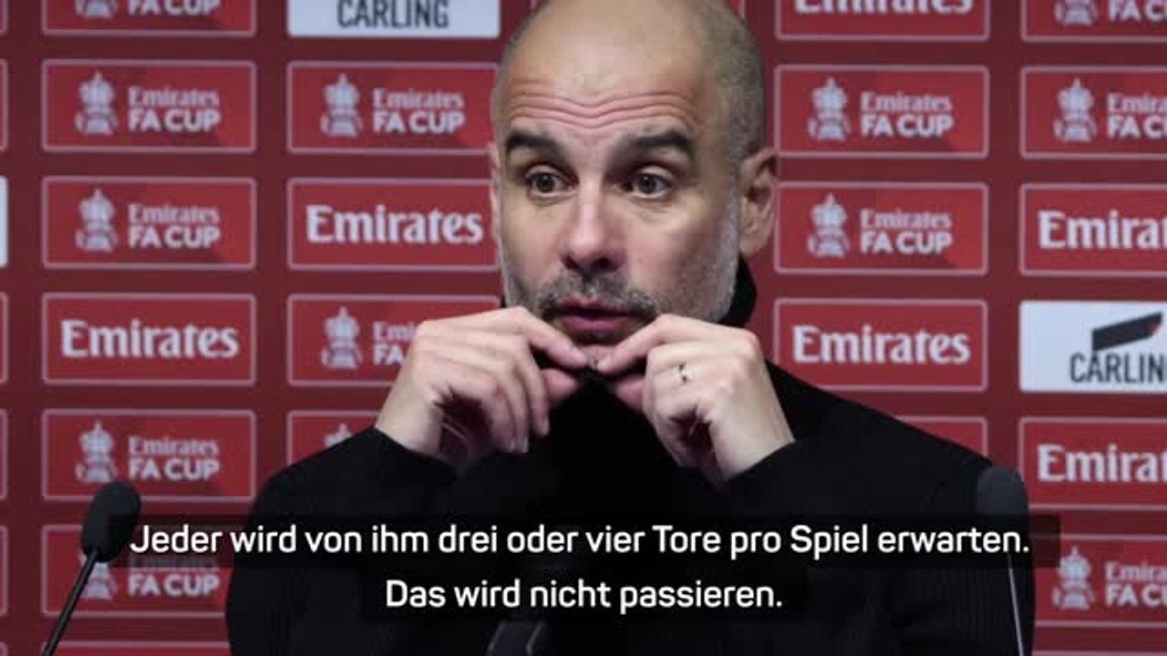 Guardiola: haaland "wird ein problem haben"