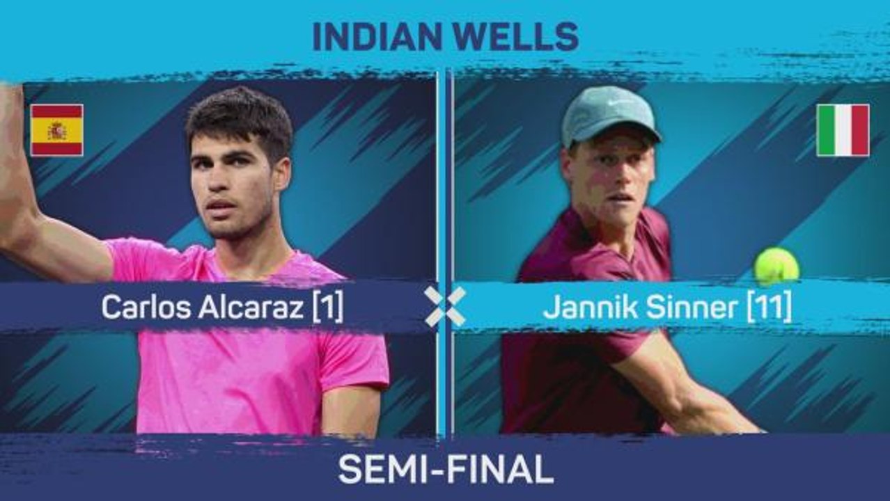 Alcaraz beats Sinner to set up Medvedev final at Indian Wells