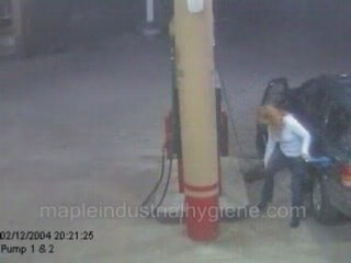 Why mustn't use cell phone at gas station