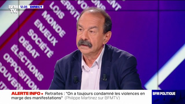 Je ne comprends pas que le gouvernement, ne prenne pas au sérieux nos alertes : Philippe Martinez sur les manifestations contre la réforme des retraite