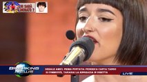 Serale Amici, prima puntata: Federica canta Tango  si commuove, Tananai la ringrazia in diretta