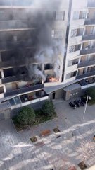 Incendio en una vivienda de Sant Adrià de Besòs