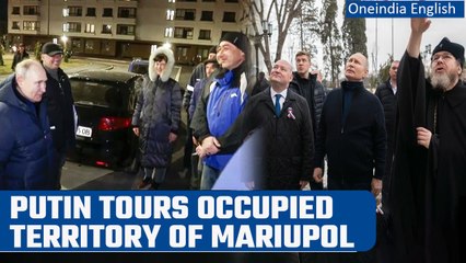 Video herunterladen: Ukraine war: Putin pays visit to occupied territory of Mariupol | Oneindia News