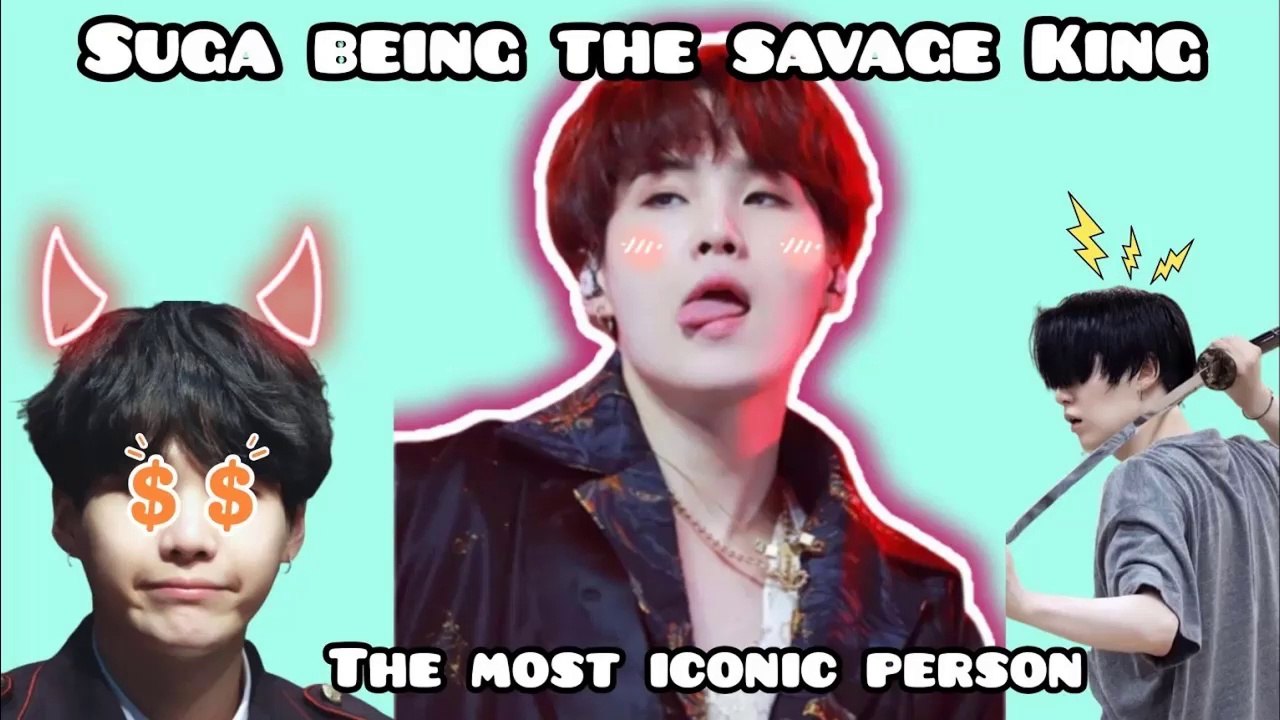 Suga being the savage king | Savage Suga #suga #yoongi #savage suga