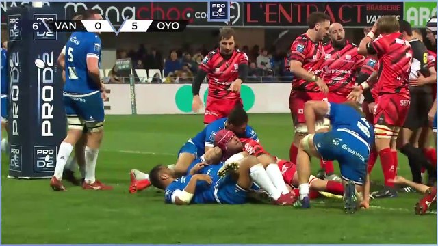 PRO D2 - Résumé RC Vannes-Oyonnax Rugby: 17-7 - J24 - Saison 2022/2023