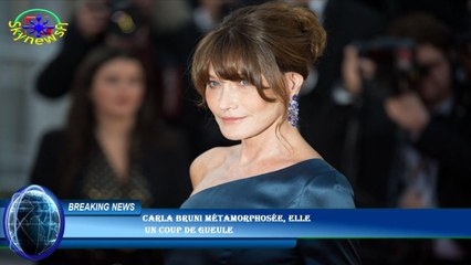 Carla Bruni métamorphosée, elle  un coup de gueule