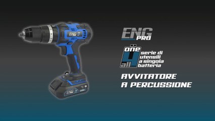 Trapano avvitatore a percussione | Serie professionale monobatteria ONE4ALL | ENG PRO