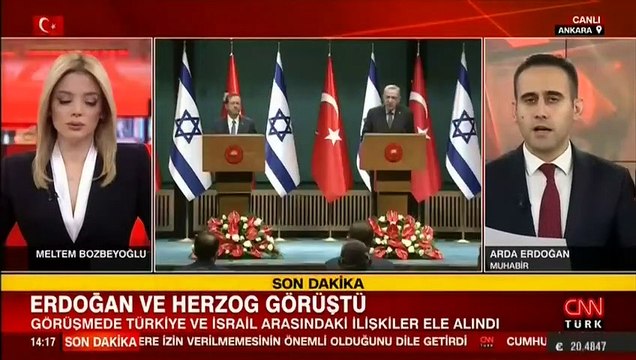 SON DAKİKA: Cumhurbaşkanı Erdoğan, İsrail Cumhurbaşkanı Herzog ile görüştü