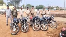 शिवपुरी: पुलिस ने बाइक चोरी का किया खुलासा, बाइकों सहित आरोपी गिरफ्तार