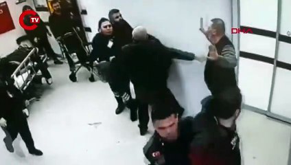 Pendik'te hastanenin güvenlik görevlisine "kırmızı alan" saldırısı