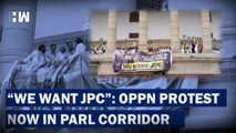 We want JPC…': Oppn MPs Launch Protest From Parliament Amid Adani Row| Opposition | Hindenburg | BJP