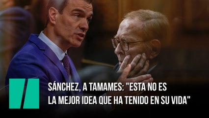 Sánchez, a Tamames: "Esta no es la mejor idea que ha tenido en su vida"