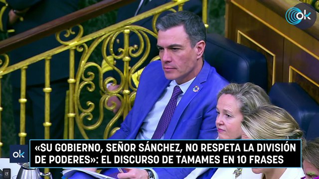 «Su Gobierno, señor Sánchez, no respeta la división de poderes» el discurso de Tamames en 10 frases