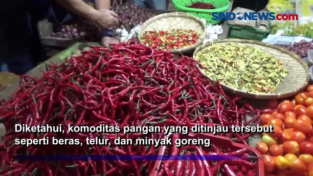 Mendag Tinjau Harga dan Stok Pangan Jelang Ramadan di Pasar Sentral Mamuju