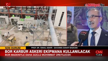 İsmail Demir'den bor karbür açıklaması: Dünyada stratejik önemimiz artacak
