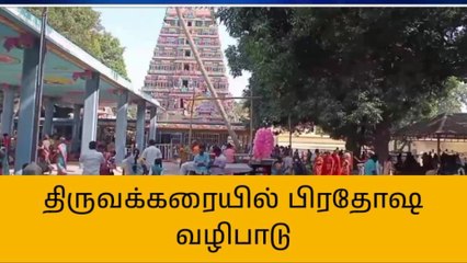 மயிலம்:திருவக்கரை ஈஸ்வரர் கோவிலில் பிரதோஷ வழிபாடு!