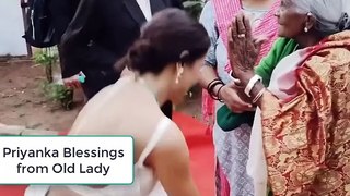 Priyanka Blessings From Old Lady
