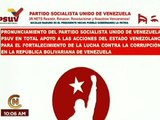 PSUV se pronuncia en apoyo a las acciones del estado venezolano por la lucha contra la corrupción