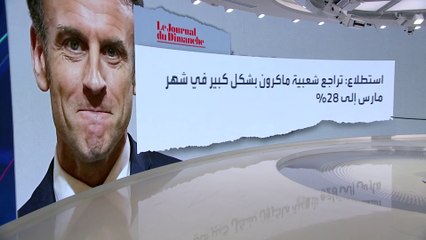 استطلاع: تراجع شعبية ماكرون بالتزامن مع احتجاجات سن التقاعد