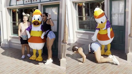 'Got him!' - Disney fan does viral 'Kala Chashma' twerk challenge in front of Donald Duck