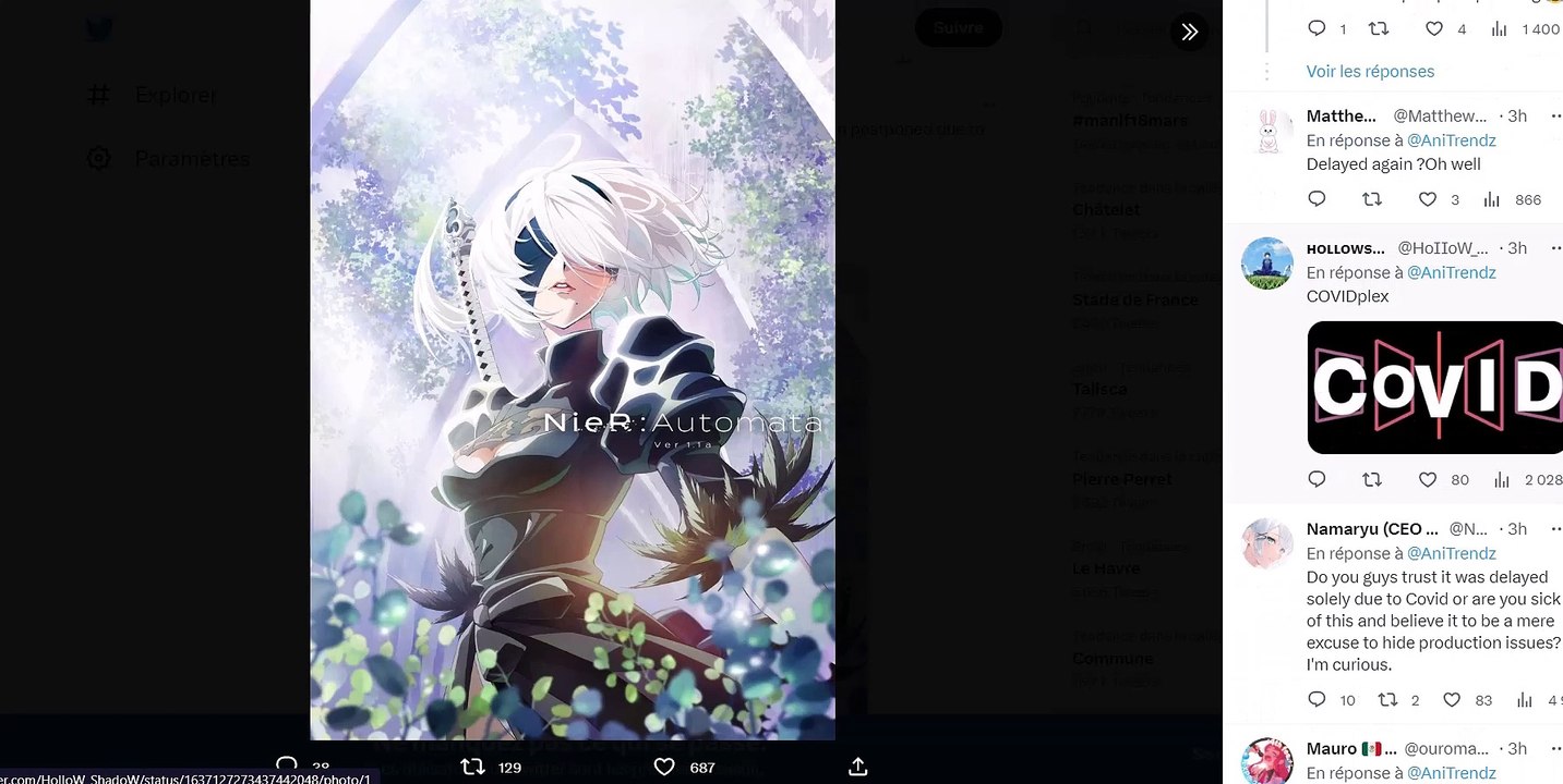 NieR Automata Ver1.1a 09 VOSTFR : L'épisode est retardé !