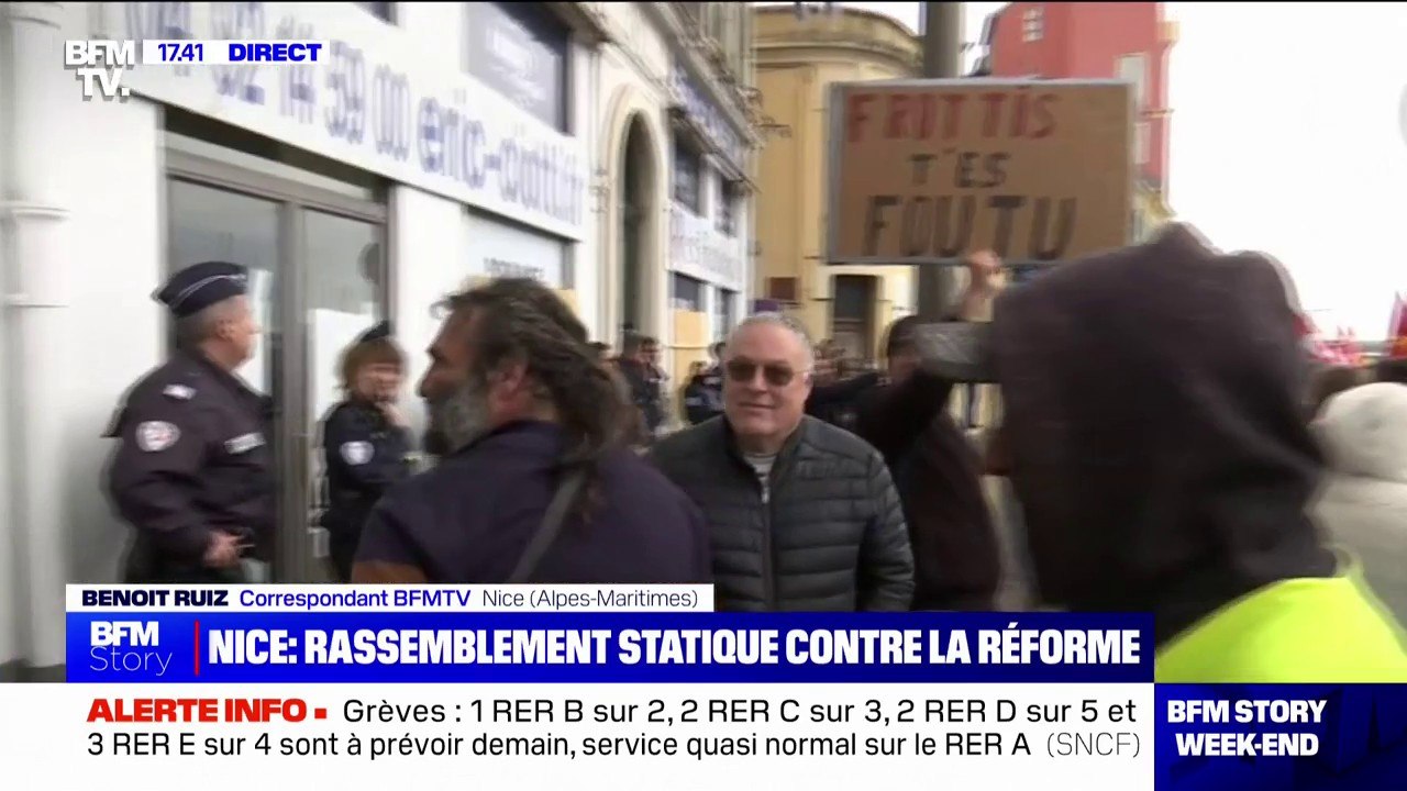 Nice: les manifestants contre la réforme des re...