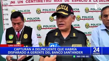 San Isidro: Capturan a delincuente que habría baleado a gerente de banco para robarle su reloj Rólex