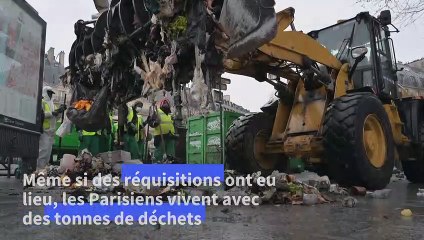Retraites : les ordures s'entassent à Paris